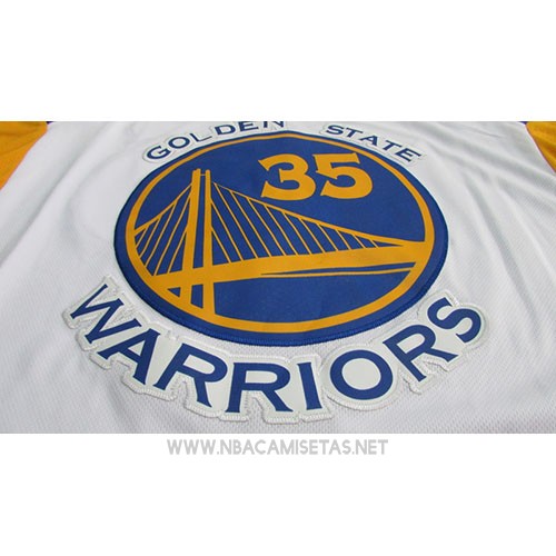 Camiseta Nino Golden State Warriors Kevin Durant NO 35 2017-18 Blanco